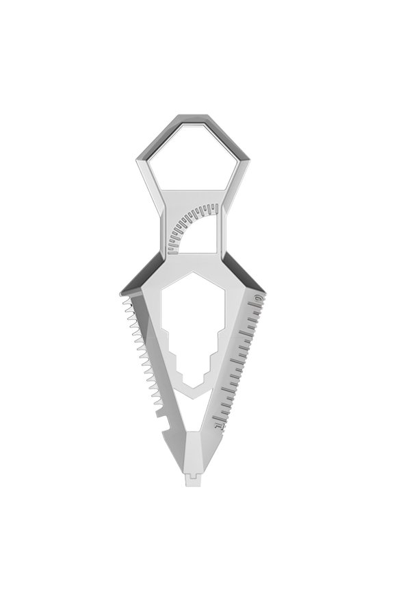 10-in-1 Pocket Multi-Tool Includes Bottle Opener Screwdrivers Wrenches Ruler & Saw Compact Keychain Design Stainless Steel EDC Tool for Home Office Outdoor