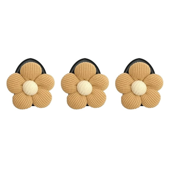 Jkung 2/3Pcs Sweet Flower Shape Car Mini Hooks Dashboard Backseat Car Hanger Organizer Purse Earphone Charging Cable Adhesive Hooks