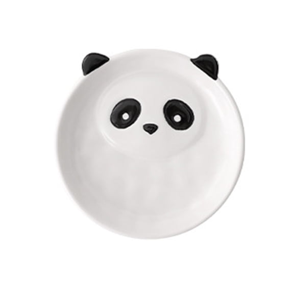 Jkung 390ml Ceramic Mug Cartoon Panda Shape Large Capacity Ceramic Coffee Mug with Chinese Elements High Temperature Resistant Office Cup