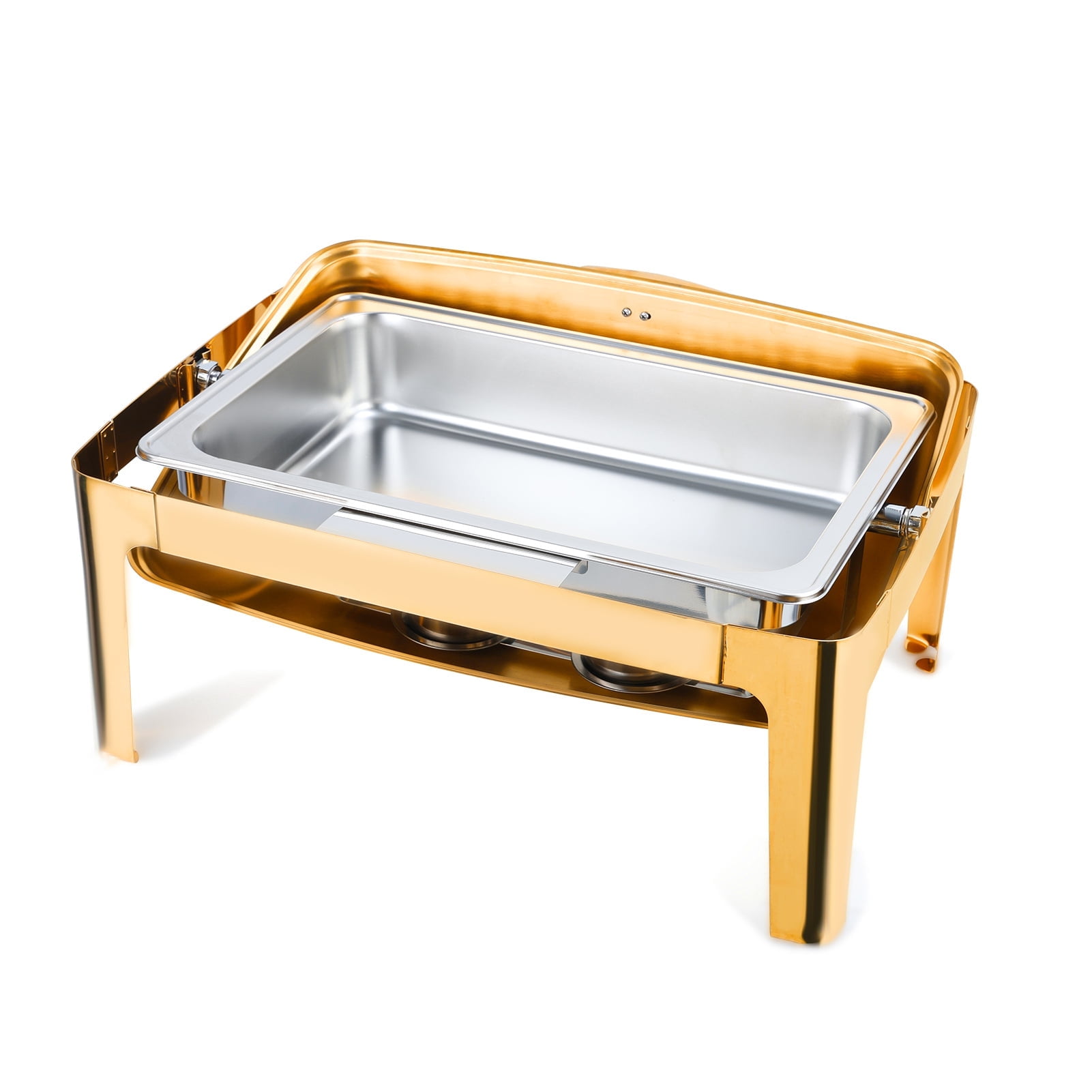 Jkung 9L Buffet Dish, Catering Food Warmer, Round Chafing Dish Buffet