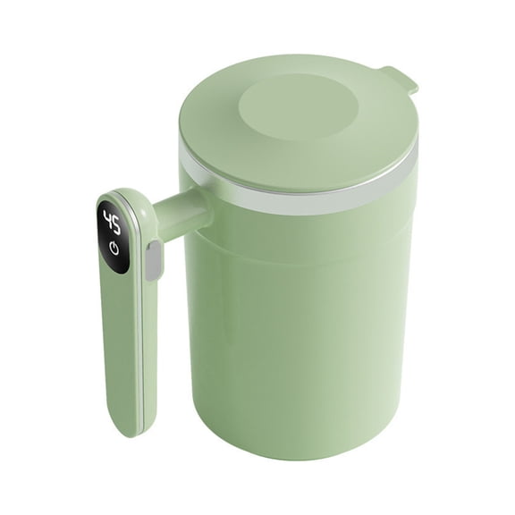 Jkung Automatic Magnetic Stirring Mug Rechargeable Blender Cup with Detachable Stirrer Portable Electric Mixing Mug for Hot Chocolate Protein Shakes Coffee Tea