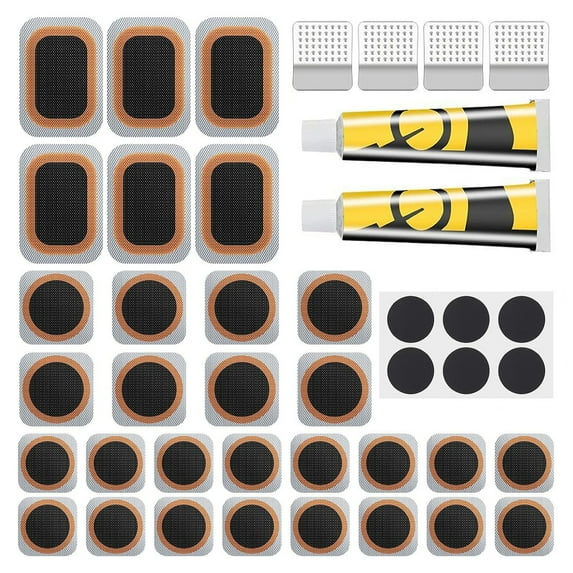 Jkung Bike Inner Tire Patch Repair Kit Bicycle Tube Puncture Patches Strong Stickiness Waterproof MTB Road Bike Glue-Free Patches