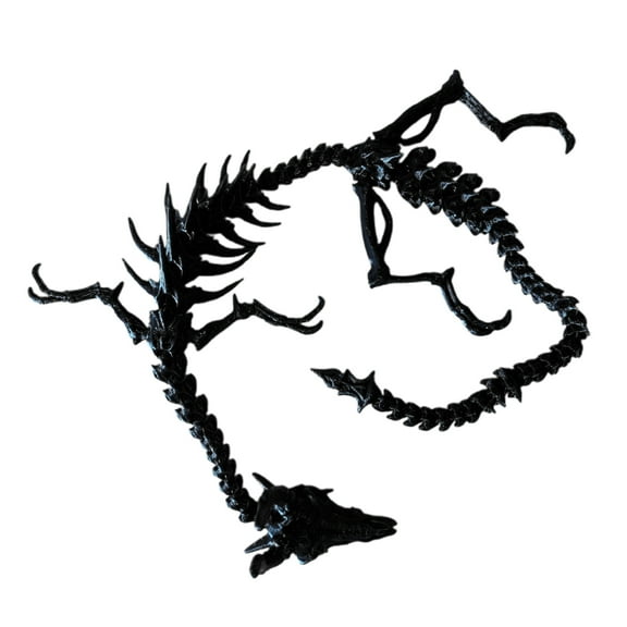 Jkung Dragon Bone Ornament 3D Printing Moveable Joints Playable Creature Figure Car Home Decor Tabletop Toy Christmas Halloween Gift Figurine