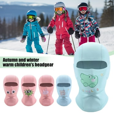 Jkung Kids Balaclava Winter Ski Face Cushion Windproof Tactical Face Cushion Hood for Cold Weather Skiing Snowboarding Cycling