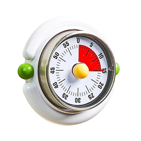 Jkung Mechanical Kitchen Timer 60-Minute Countdown Timer Retro Stainless Steel Magnetic Timer for Cooking And Baking