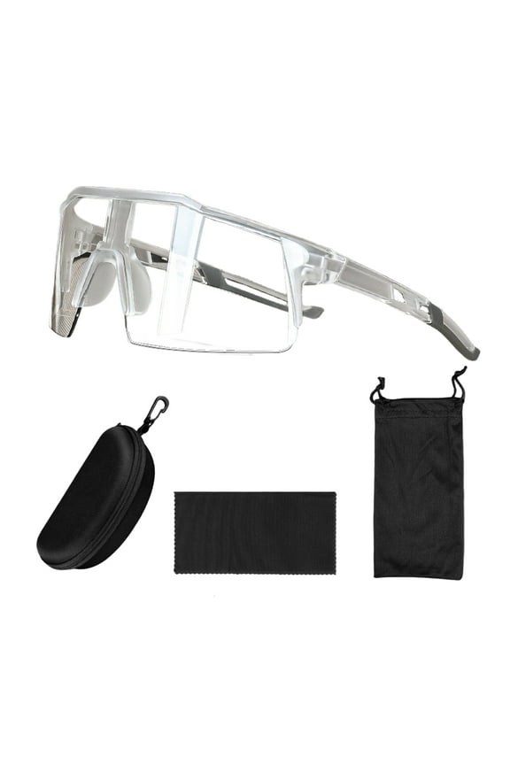 Outdoor Photochromic Cycling Glasses UV Protection Windproof Lightweight Men Women Running Mountain Bike Sports Goggles Eyewear