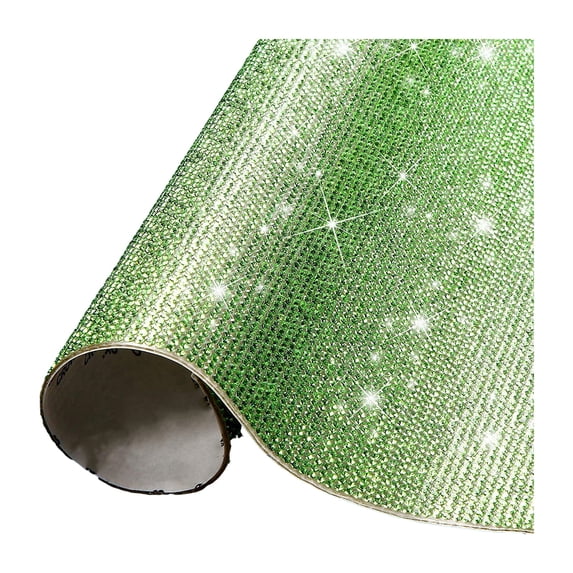 Jkung Sparkling Rhinestone Stickers Self Adhesive Neatly Arranged Easy to Cut Glitter Rhinestone Sheets DIY Crafts Decorations