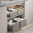 Jkung Storage Drawer Rack Selfadhesive Sliding Rail No Drilling