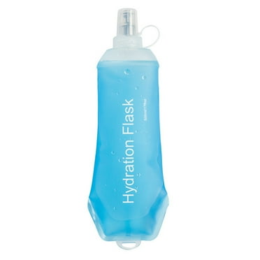 Jkung TPU Collapsible Soft Water Bottle Flask Food Grade BPA Free Leakproof Foldable Outdoor Sports Hydration Bottle