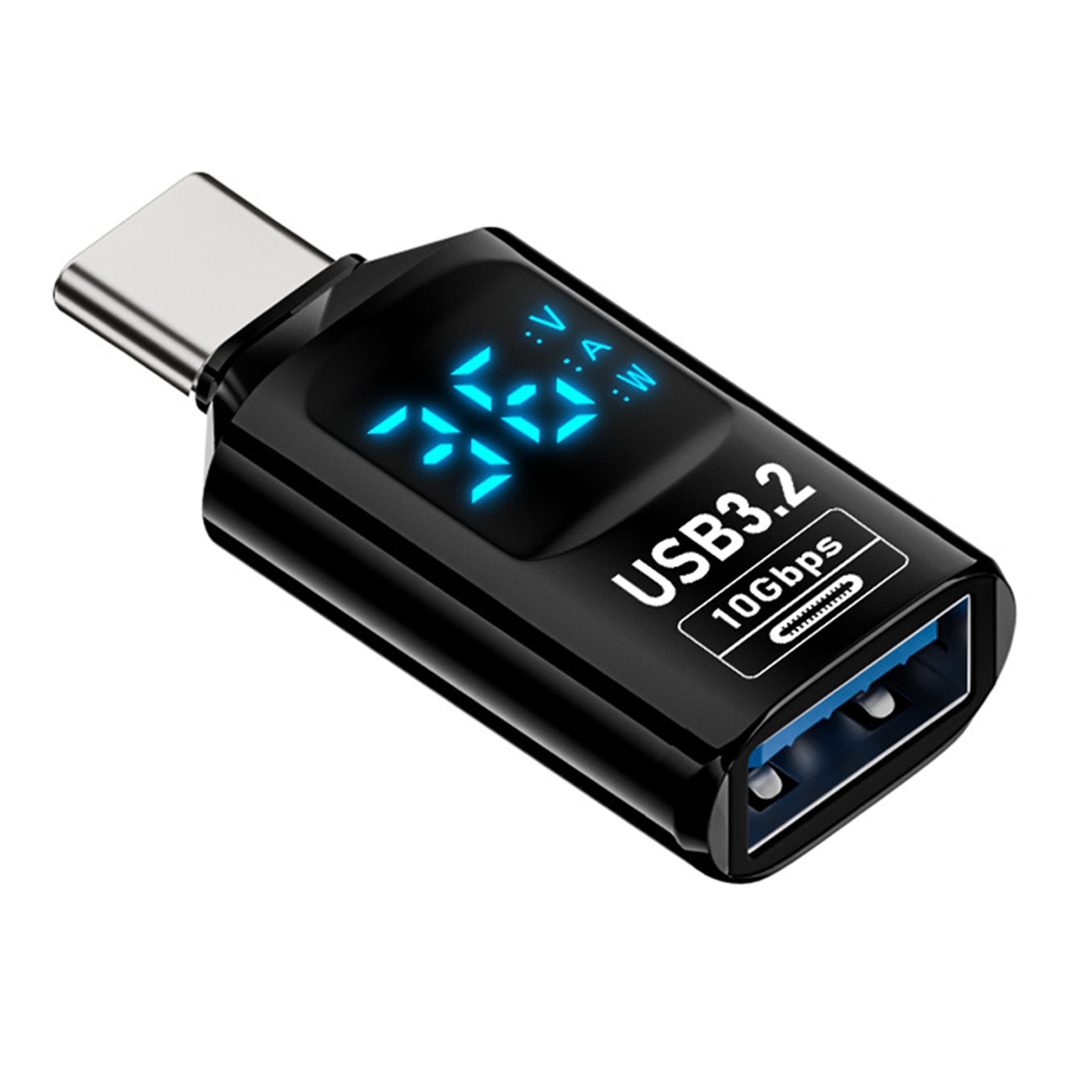 Jkung USB‑C/Type‑C Adapter-36/60W Digital LED Display, USB 3.2 10Gbps ...