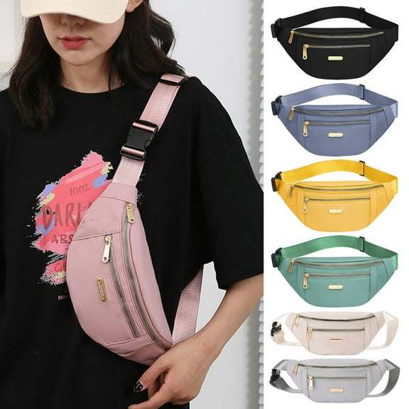 Jkung Unisex Waist Bag Adjustable Purse Outdoor Chest Bag