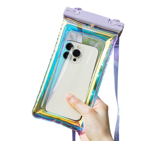 Jkung Waterproof Phone Pouch with Lanyard Touchscreen Clear Leakproof PVC Universal Beach Kayaking Swimming Floating Cell Phone Dry Bag Case Protector