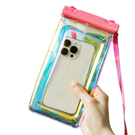 Jkung Waterproof Phone Pouch with Lanyard Touchscreen Clear Leakproof PVC Universal Beach Kayaking Swimming Floating Cell Phone Dry Bag Case Protector