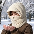 Woman Cold Mask Jkung Women Winter Balaclava Hat, Wind-Resistant Zipper Face Mask Hat ...