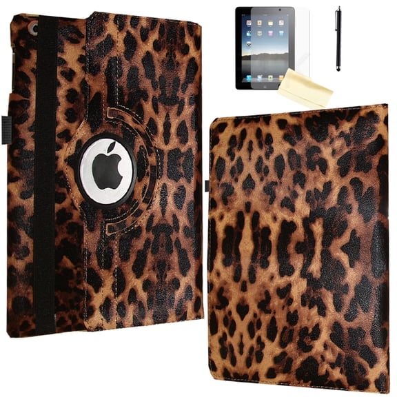 Jkytec Case for iPad Air 3rd Generation/for iPad Pro 10.5 , Smart Cover Rotating Stand Auto Wake up Sleep for A2152 A2153 A1701 A1709 (Leopard)