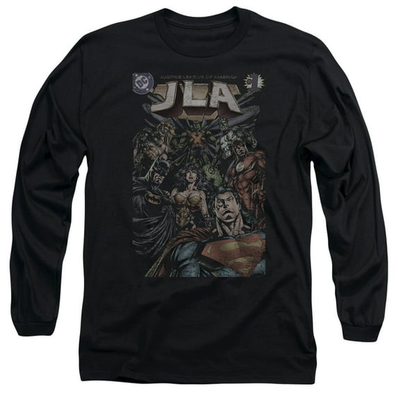 Jla - #1 Cover - Long Sleeve Shirt - Large