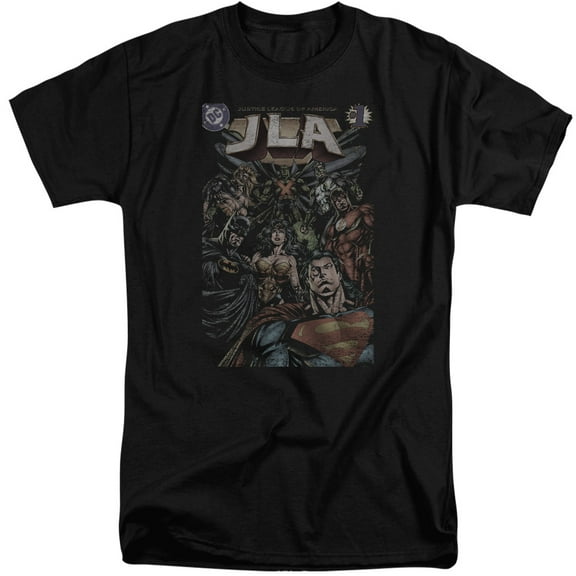 Jla - #1 Cover - Tall Fit Short Sleeve Shirt - XX-Large