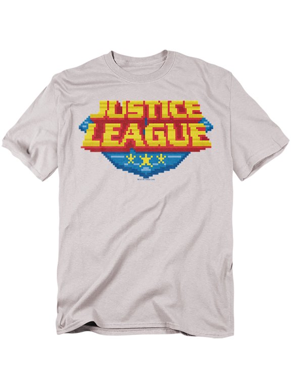 JLA T-Shirt 8 Bit Logo Unisex Graphic Tee For Men & Women