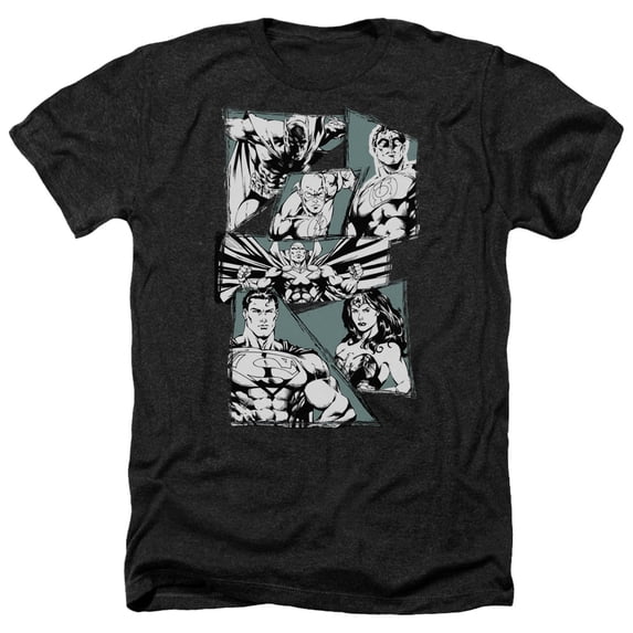 Jla - A Mighty League - Heather Short Sleeve Shirt - Large