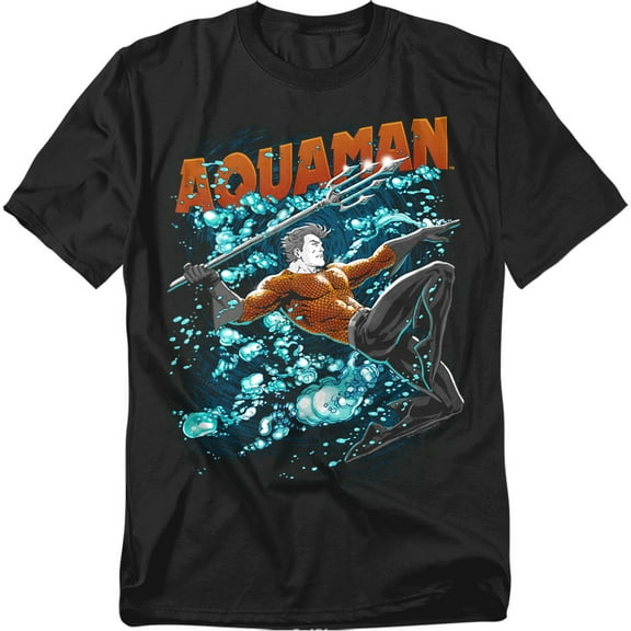 JLA T-Shirt Aqua Bubbles Unisex Graphic Tee For Men & Women