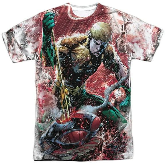 Jla - Aquaman Vs Manta - Short Sleeve Shirt - Small