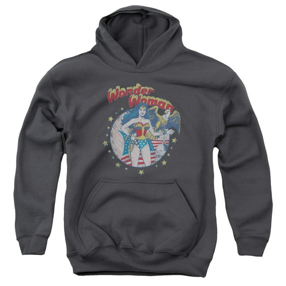 Jla - At Your Service - Youth Hooded Sweatshirt - Large