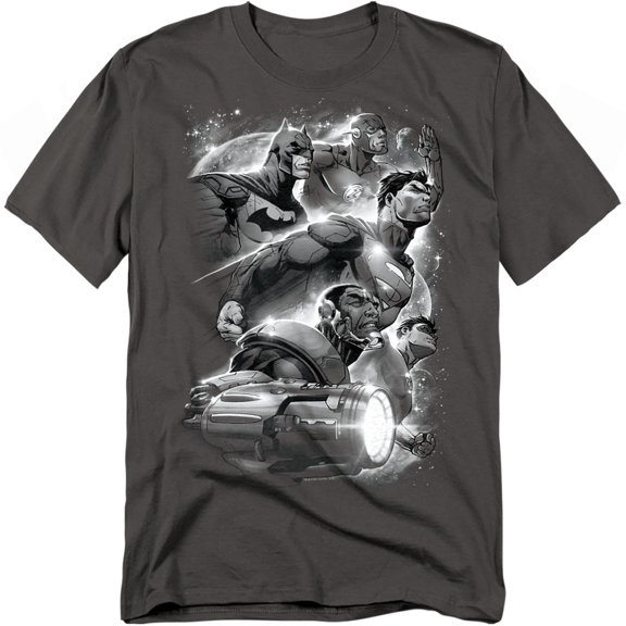 JLA T-Shirt Atmospheric Unisex Graphic Tee For Men & Women Charcoal