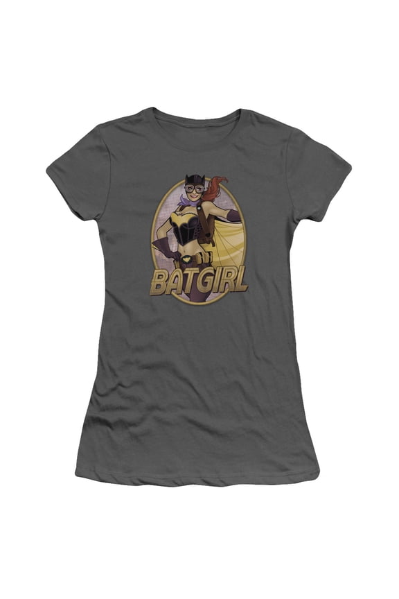 Jla - Batgirl Bombshell - Juniors Teen Girls Cap Sleeve Shirt - XX-Large