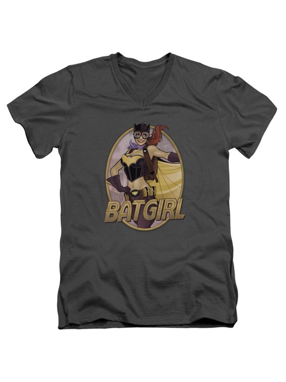 Jla - Batgirl Bombshell - Slim Fit V Neck Shirt - Medium