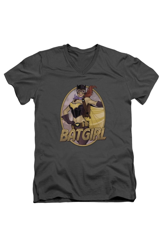 Jla - Batgirl Bombshell - Slim Fit V Neck Shirt - Medium