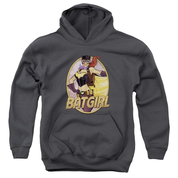 Jla - Batgirl Bombshell - Youth Hooded Sweatshirt - Large