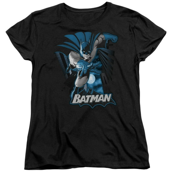 Jla - Batman Blue & Gray - Women's Short Sleeve Shirt - Small