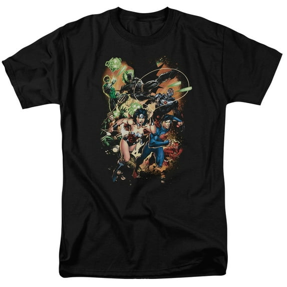 Jla - Battle Ready - Short Sleeve Shirt - Large