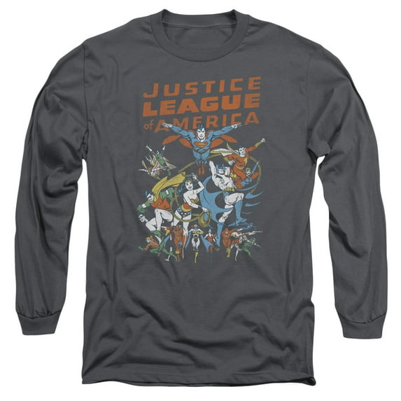 Jla - Big Group - Long Sleeve Shirt - XX-Large