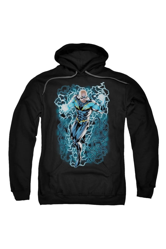 Jla - Black Lightning Bolts - Pull-Over Hoodie - Small