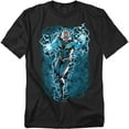 thumbnail image 1 of JLA T-Shirt Black Lightning Bolts Unisex Graphic Tee For Men & Women, 1 of 7