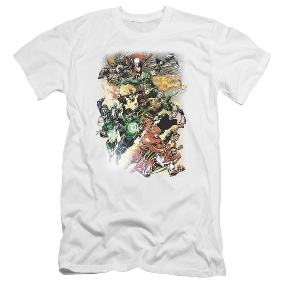 Jla - Brightest Day #0 - Premium Slim Fit Short Sleeve Shirt - X-Large