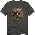 thumbnail image 1 of JLA T-Shirt Bull Rider Unisex Graphic Tee For Men & Women, 1 of 7
