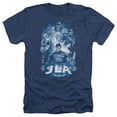 thumbnail image 1 of Jla-Burst Adult Heather Tee- Navy - Small, 1 of 1