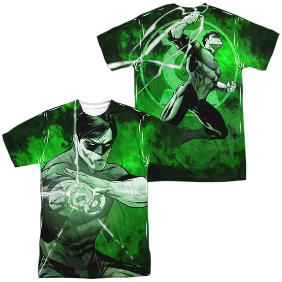 JLA Charging Unisex Adult Sublimated Costume T Shirt (Front/Back), Small Multicolor
