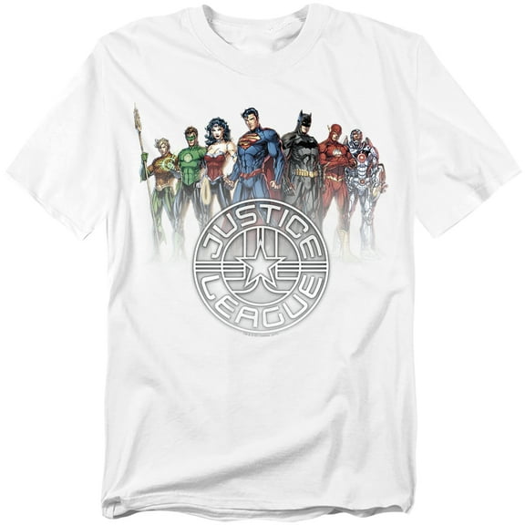JLA T-Shirt Circle Crest Unisex Graphic Tee For Men & Women