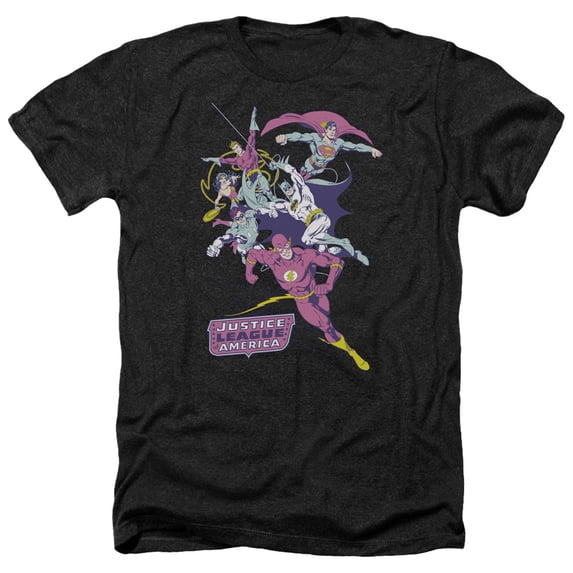 Jla - Colorful League - Heather Short Sleeve Shirt - XX-Large