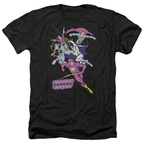 Jla - Colorful League - Heather Short Sleeve Shirt - XXX-Large
