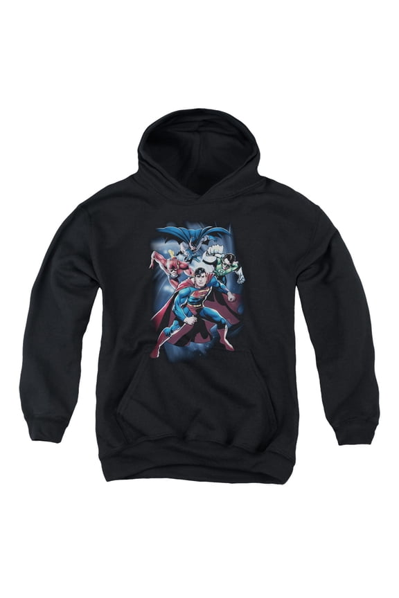 Jla - Cosmic Crew - Youth Hooded Sweatshirt - Large