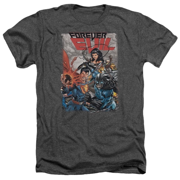 Jla - Crime Syndicate - Heather Short Sleeve Shirt - Medium