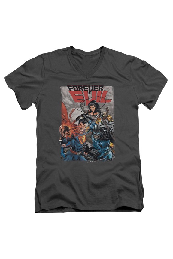 Jla - Crime Syndicate - Slim Fit V Neck Shirt - Medium