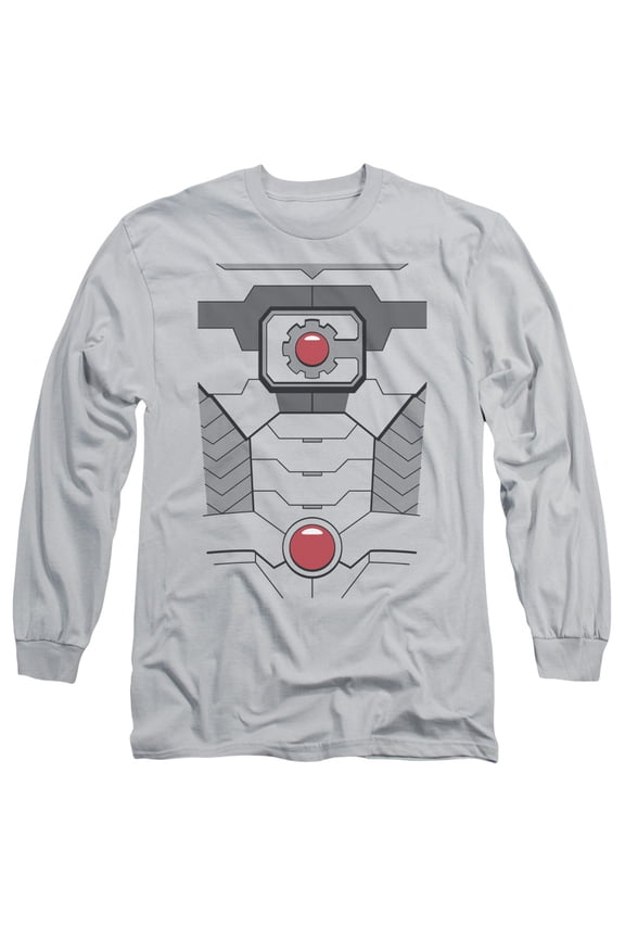 Jla - Cyborg Costume - Long Sleeve Shirt - XX-Large