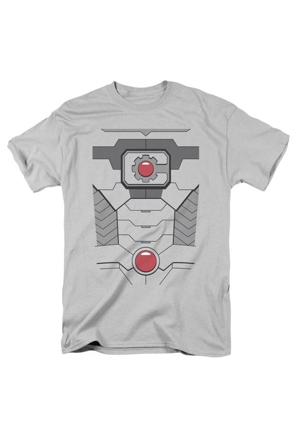 Jla - Cyborg Costume - Short Sleeve Shirt - Large