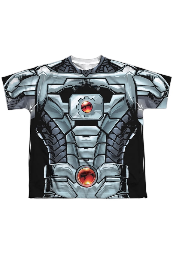 Jla - Cyborg - Youth Short Sleeve Shirt - Large