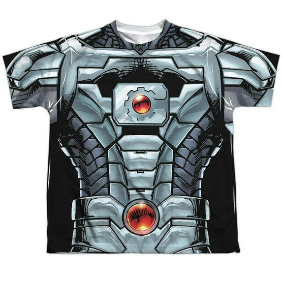 Jla - Cyborg - Youth Short Sleeve Shirt - Medium